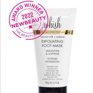 Brand new Whish Beauty exfoliating foot mask
